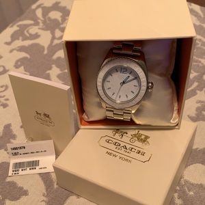 AUTHENTIC COACH WHITE/BLUE WATCH